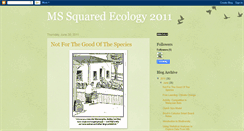 Desktop Screenshot of ms2ecology.blogspot.com