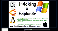 Desktop Screenshot of hackingeexplorer.blogspot.com