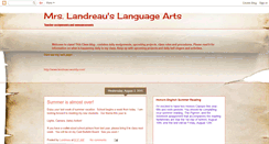 Desktop Screenshot of landreauslit.blogspot.com