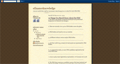 Desktop Screenshot of efinanceknowledge.blogspot.com