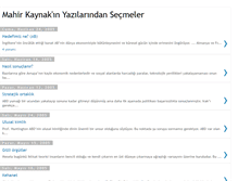 Tablet Screenshot of mahirkaynak.blogspot.com
