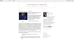 Desktop Screenshot of ignoranceabroad.blogspot.com
