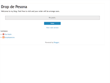 Tablet Screenshot of dropdepesona.blogspot.com
