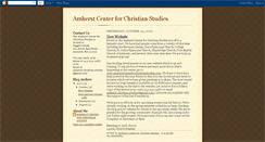 Desktop Screenshot of amherstcenterforchristianstudies.blogspot.com