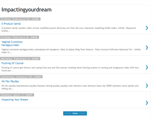 Tablet Screenshot of impactingyourdream.blogspot.com
