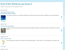 Tablet Screenshot of endotworldasweknowit.blogspot.com