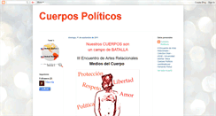 Desktop Screenshot of cuerpospoliticos.blogspot.com