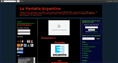 Desktop Screenshot of lapantallaargentina.blogspot.com