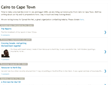 Tablet Screenshot of cairotothecape.blogspot.com