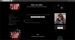 Desktop Screenshot of killer-joe-movie-trailer.blogspot.com