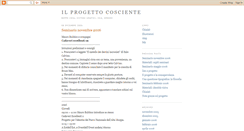 Desktop Screenshot of progettocosciente.blogspot.com