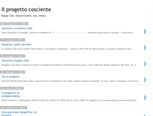 Tablet Screenshot of progettocosciente.blogspot.com