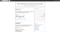 Desktop Screenshot of meganandgrantswedding.blogspot.com