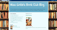 Desktop Screenshot of missgoblesbookclub.blogspot.com