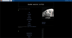 Desktop Screenshot of darkmusicsites.blogspot.com
