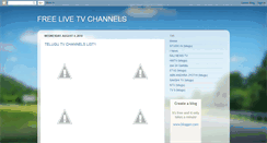 Desktop Screenshot of free-live-tvchannels.blogspot.com