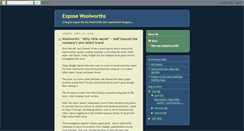 Desktop Screenshot of exposewoolworths.blogspot.com