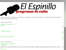 Tablet Screenshot of programasderadioelespinillo.blogspot.com