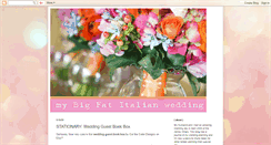 Desktop Screenshot of mybigfatitalianwedding.blogspot.com