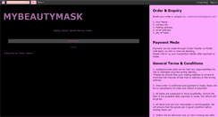 Desktop Screenshot of mybeautymask.blogspot.com