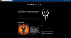 Desktop Screenshot of domainofpower.blogspot.com