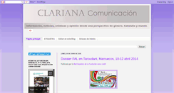 Desktop Screenshot of clarianacomunicacion.blogspot.com