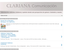 Tablet Screenshot of clarianacomunicacion.blogspot.com
