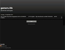 Tablet Screenshot of gamerslife9877.blogspot.com