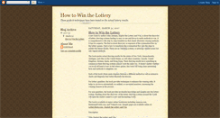 Desktop Screenshot of how-to-win-the-lottery-jzenman.blogspot.com