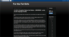 Desktop Screenshot of forthefatgirls.blogspot.com