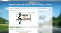 Desktop Screenshot of iesrmuntaner-valencia.blogspot.com