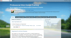 Desktop Screenshot of professionalwebdesigntraining.blogspot.com