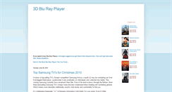 Desktop Screenshot of 3dblurayplayer.blogspot.com