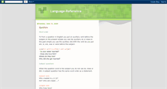 Desktop Screenshot of language-reference.blogspot.com