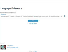 Tablet Screenshot of language-reference.blogspot.com