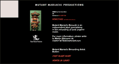 Desktop Screenshot of mutantmariachi.blogspot.com