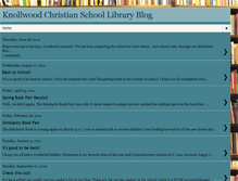 Tablet Screenshot of knollwoodchristianlibrary.blogspot.com