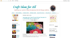 Desktop Screenshot of craftideasforall.blogspot.com