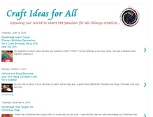 Tablet Screenshot of craftideasforall.blogspot.com