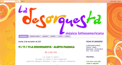 Desktop Screenshot of ladesorquesta.blogspot.com