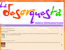 Tablet Screenshot of ladesorquesta.blogspot.com