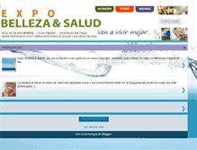 Tablet Screenshot of expobellezaysalud.blogspot.com