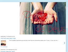 Tablet Screenshot of docoracaodedeuss.blogspot.com