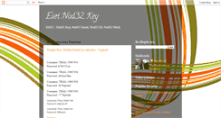 Desktop Screenshot of eset-nod32keyserial.blogspot.com