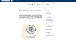Desktop Screenshot of airandspacefirsts.blogspot.com