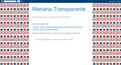 Desktop Screenshot of marianatransparente2011.blogspot.com