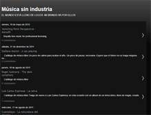 Tablet Screenshot of musicasinindustria.blogspot.com