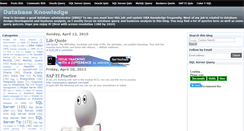 Desktop Screenshot of dbaknowledge.blogspot.com