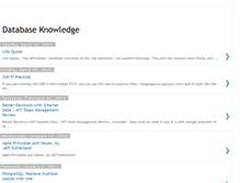 Tablet Screenshot of dbaknowledge.blogspot.com