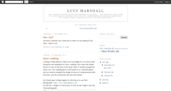 Desktop Screenshot of lucymarshall.blogspot.com